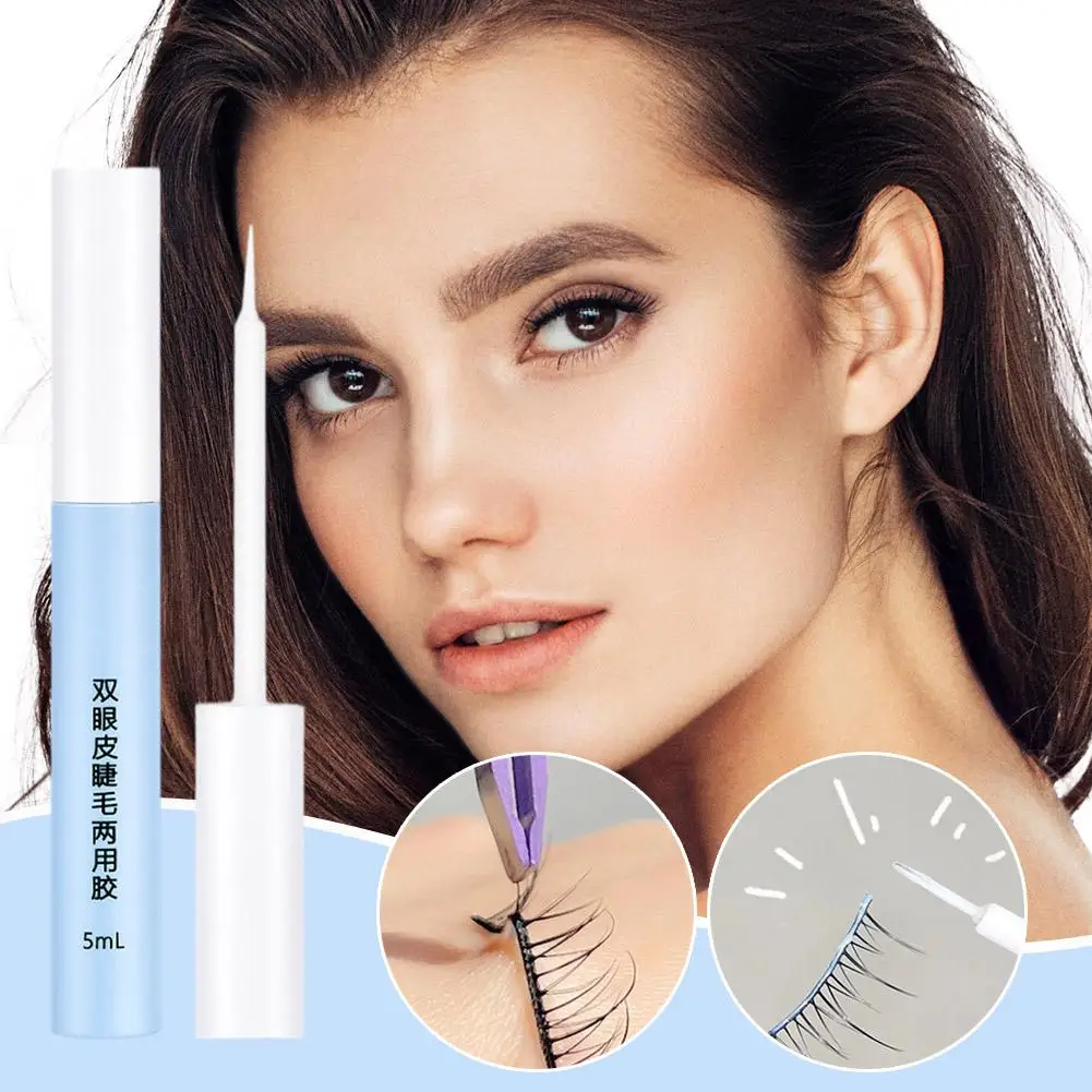 

5ml Clear Black Eyelash Glue Waterproof Fake Eyelashes Self Extension Glue Glue Makeup Cosmetic Professional Adhesive Lash Y6C4