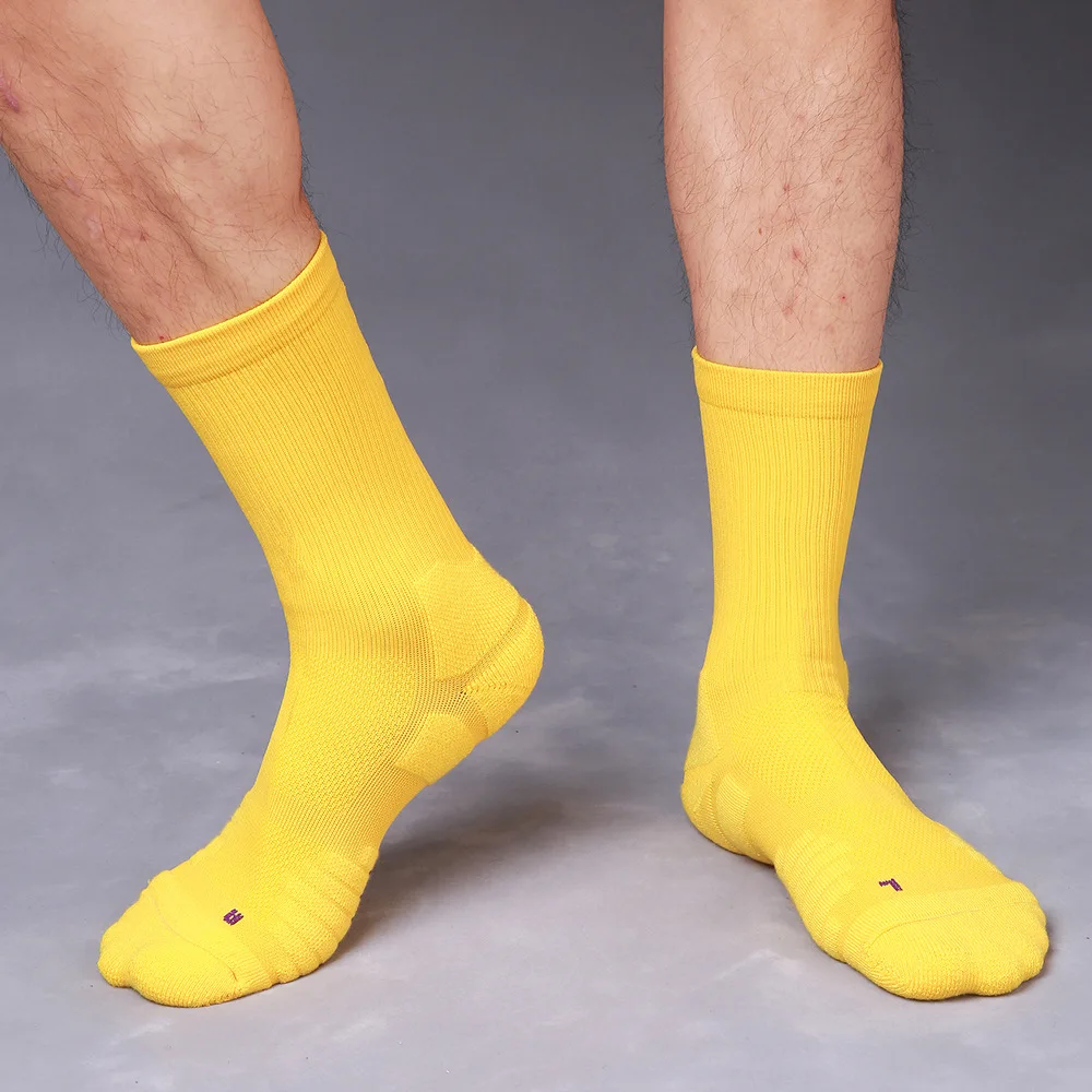 Men's Mid-tube Elite Basketball Socks Thickened Towel Bottom 8 Pairs Professional Outdoor Badminton Running Sports Socks Running