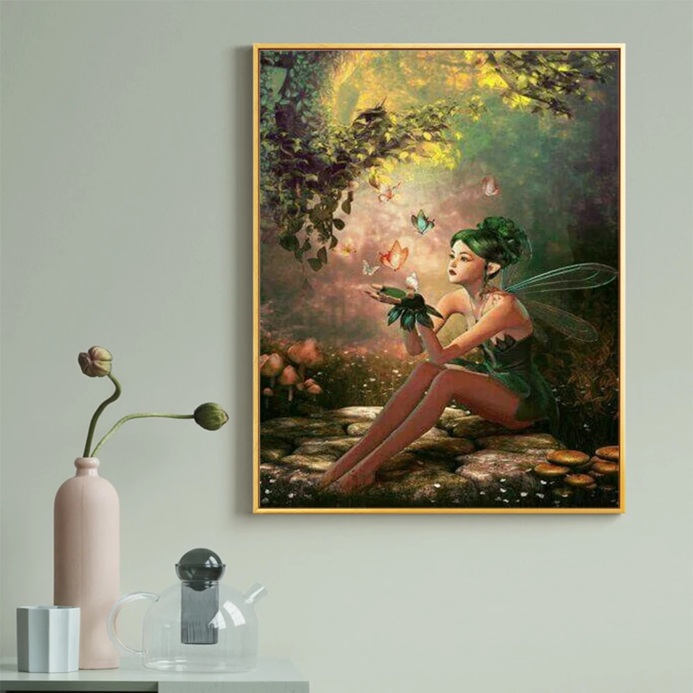 

DIY 5D Diamond Painting Ant Elf Diamond Embroidery Abstract Art Picture Round Diamond/Square Diamond Mosaic Gift Home Decor