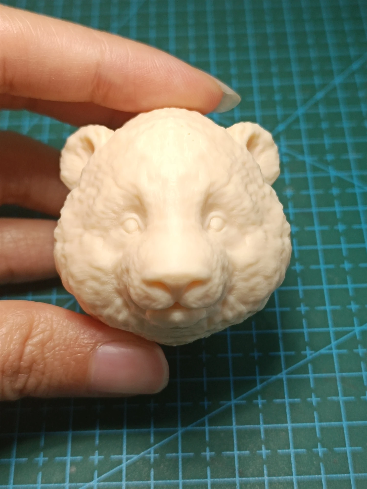 

1/6 1/12 Unpainted Baby Panda Head Carved Model Toys DIY Little Animal Action Figure