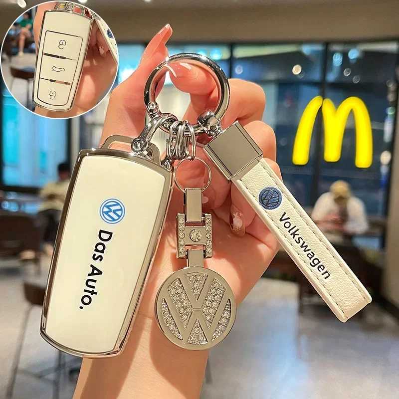 Автомобильный 3-кнопочный чехол из ТПУ для дистанционного ключа брелок VW/Volkswagen CC