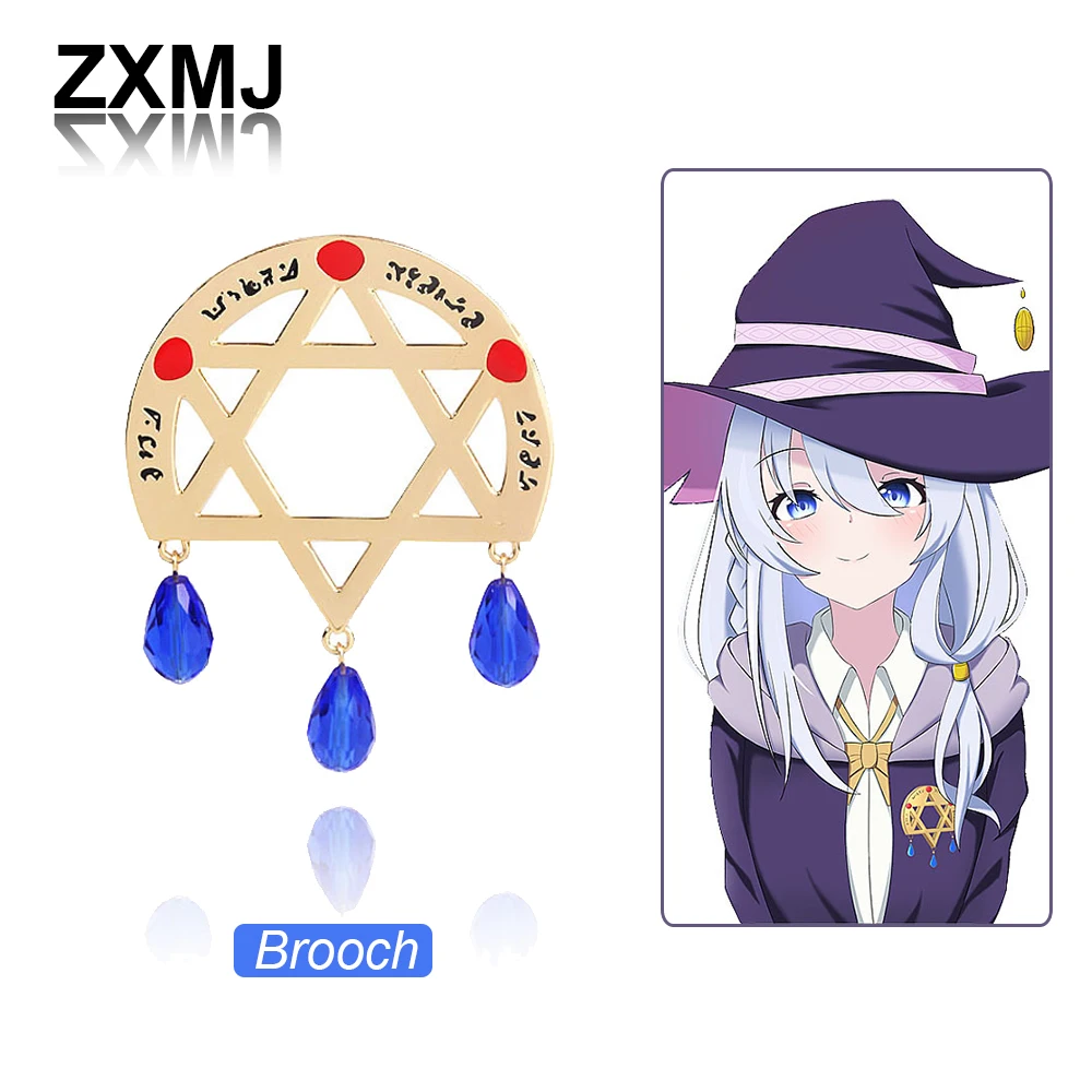 

ZXMJ Anime Brooch Witch Trip Same Brooch Cos Irena Cartoon Clothing Pin Fashion School-bag Pin Accessories Popular Jewelry