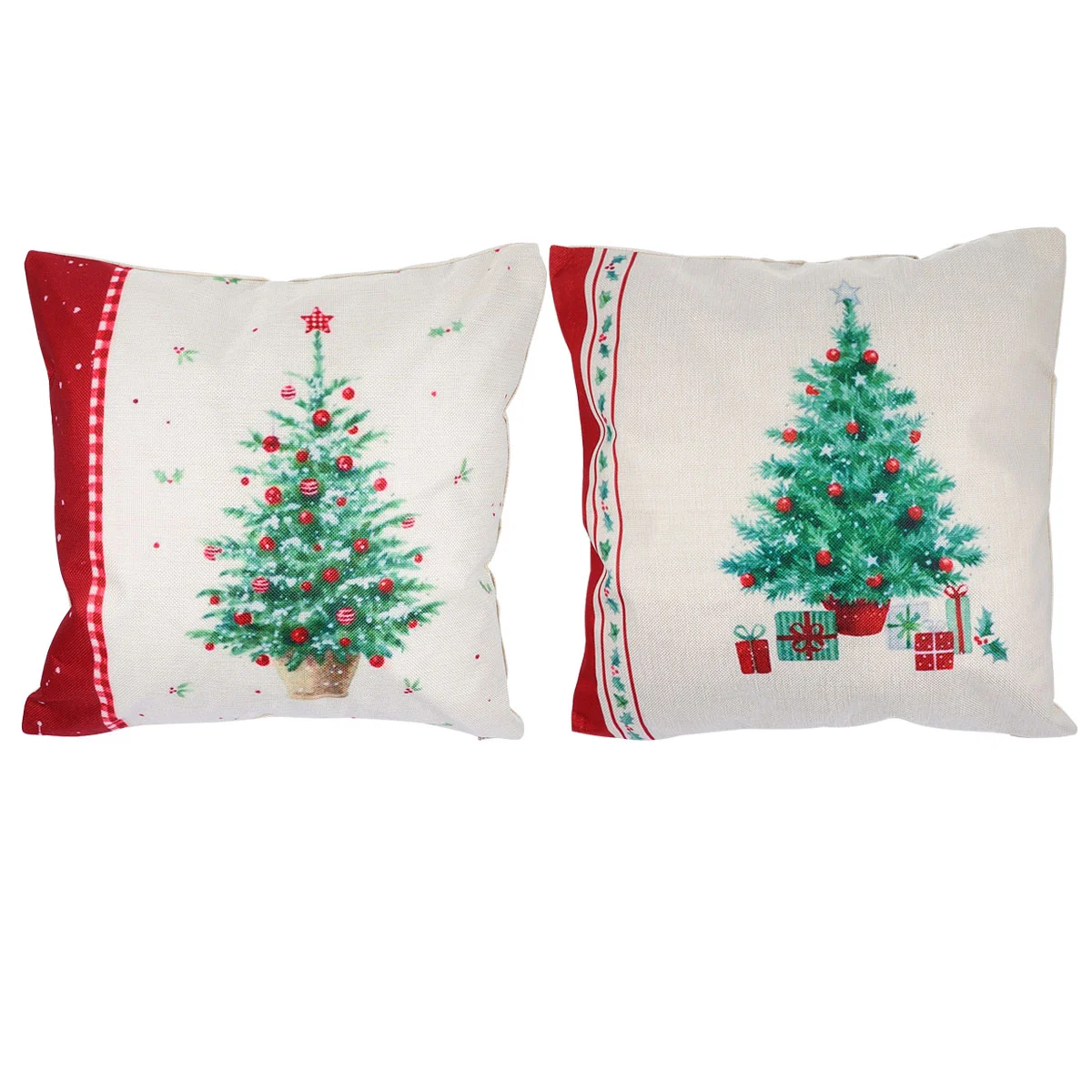 

2 Winter Pillow Covers Christmas Pillow Cases Christmas Throw Pillow Case Holiday Throw Pillow Covers Pillow Covers Fall