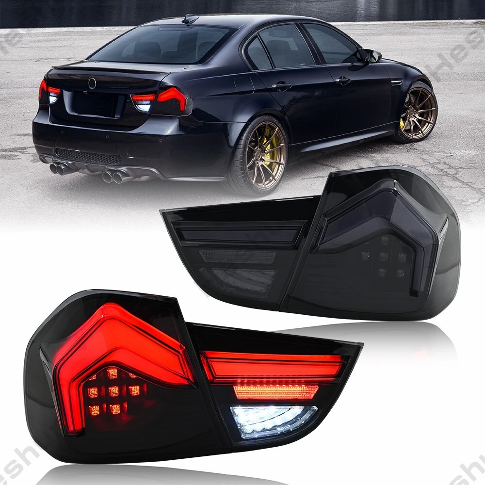 

Пара полностью светодиодных задних фонарей для BMW E90 3 серии, седан 2009 2010-2012, седан, 4-дверный задний фонарь, задний фонарь, стоп-туманный указатель поворота