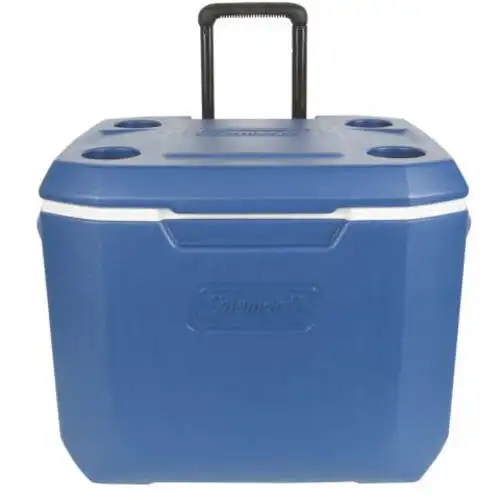 

QT. Xtreme Hard-Sided Rolling Cooler, Blue