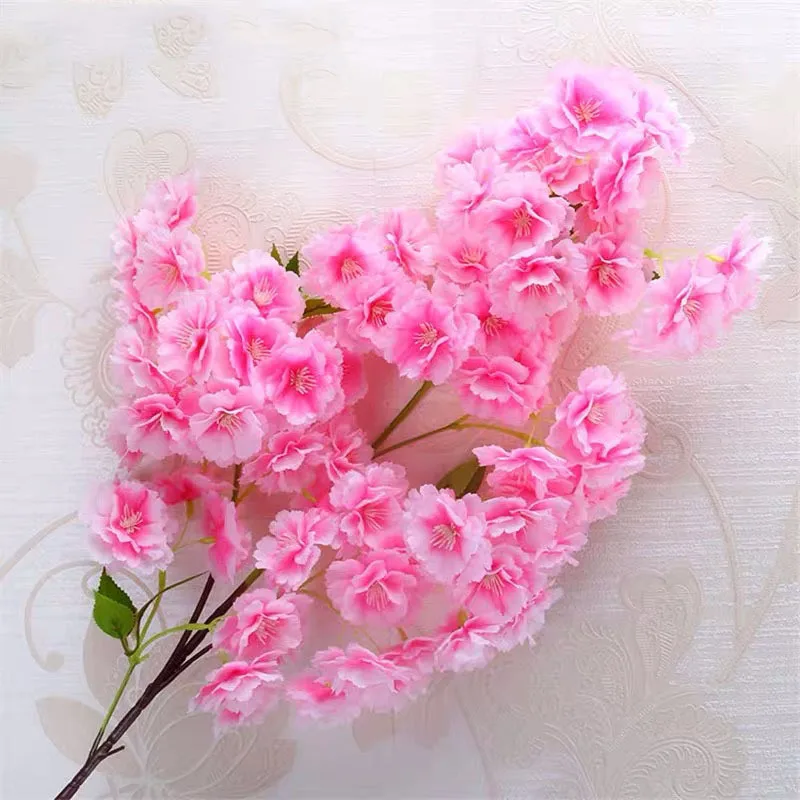 

103cm Artificial Cherry Blossom Branch Wedding Celebration Decoration Cherry Blossom Tree Arch Simulated Flower