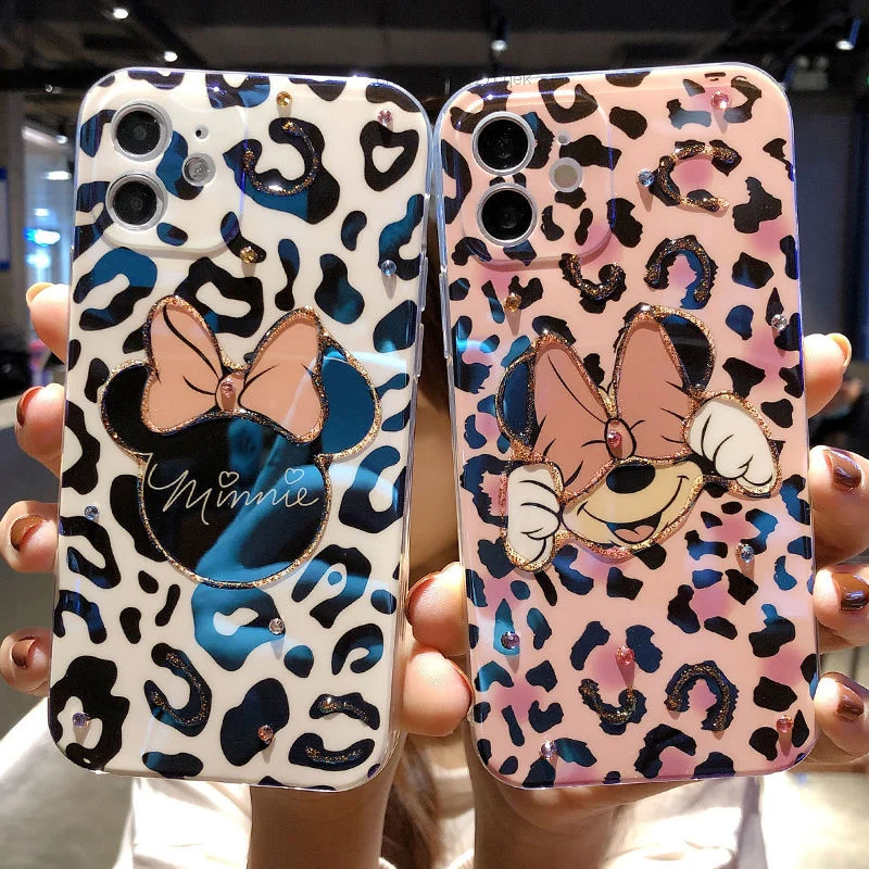 

Disney Lovely Tsum Tsum Mickey Mouse Trendy Case For Iphone11 12 13 Pro Max Mini X Xs Xr Se 7 8 Plus Gradient Vintage Cover Girl