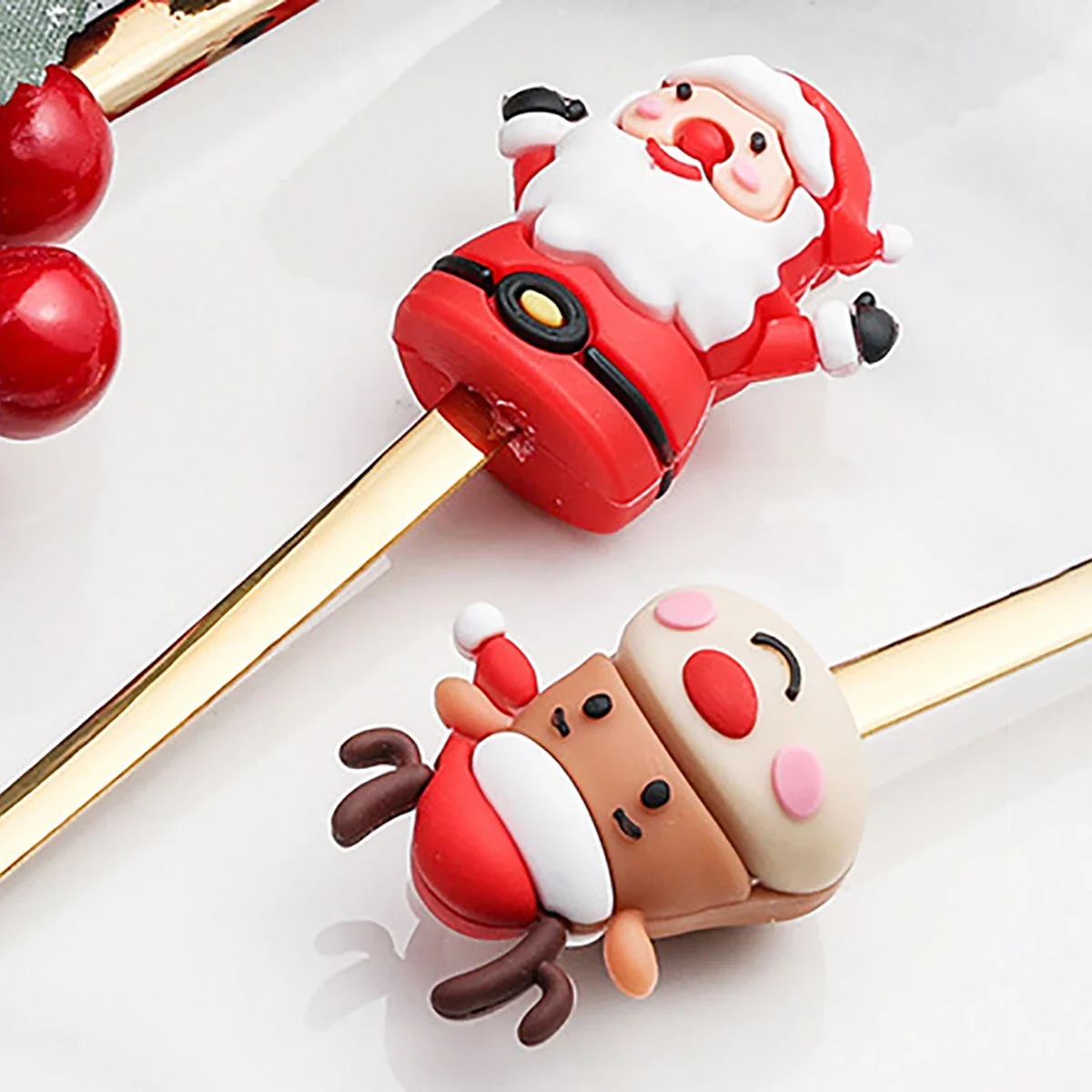 2 шт. снеговик рождественская елка вилка ложка набор столовых приборов