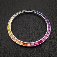 rainbow gems diamond bezel for 31mm 34mm 36mm 41mm datejust watch parts