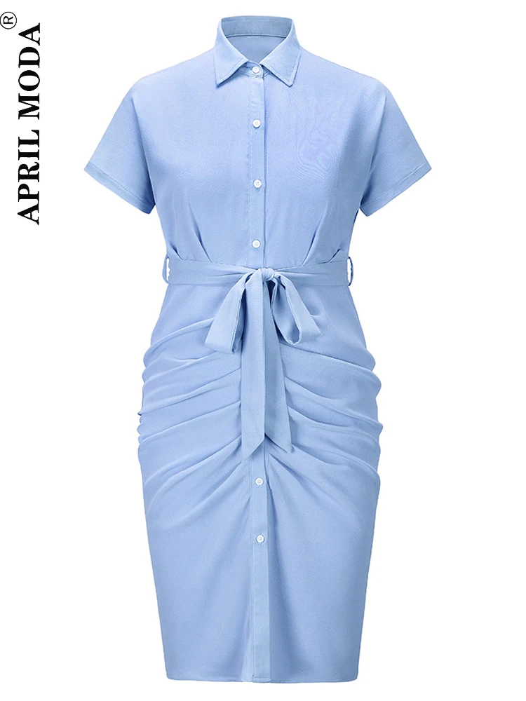 

2022 женское шикарное модное драпированное платье миди на пуговицах, винтажное красное черное офисное однотонное женское платье с коротким р...