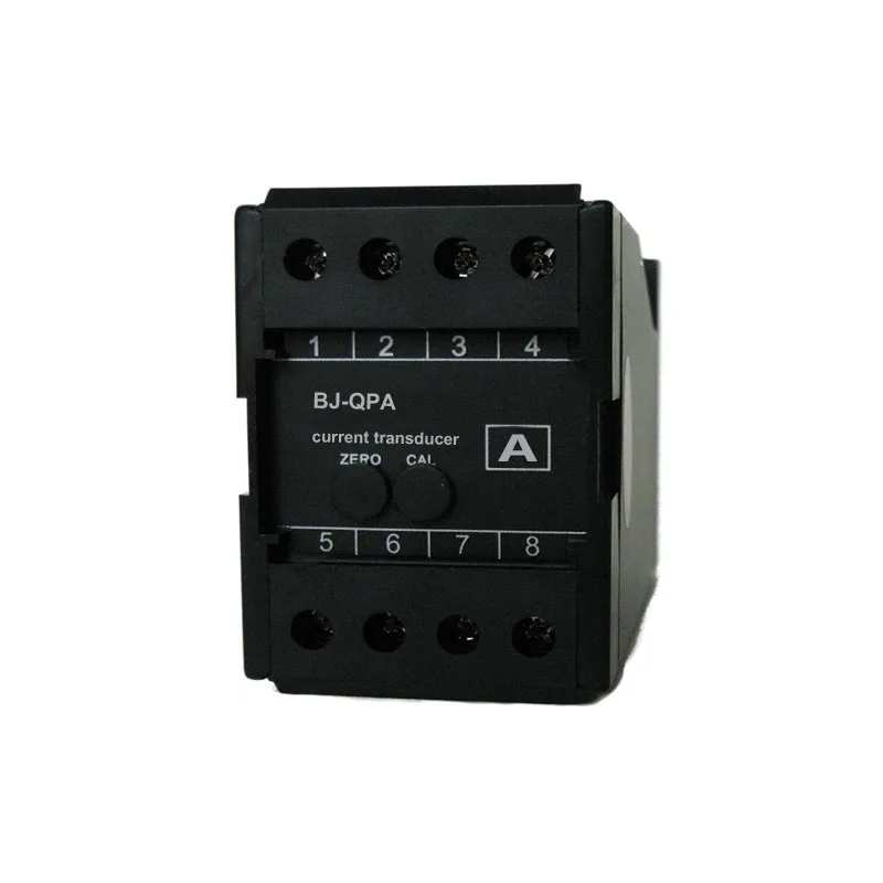 BJ-QPA single phase ac current transducer with output 4-20mA 0-5V 0-10V, 0.2 accuracy RMS measure sensor