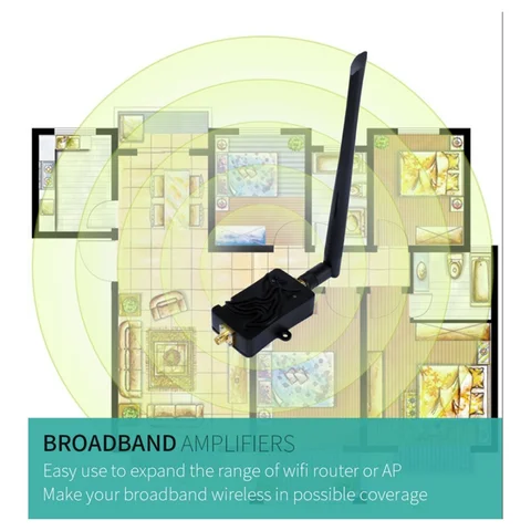 4 Вт 4000 МВт 802.11b/ G/ N Wifi Беспроводной Усилитель маршрутизатор 2,4 ГГц WLAN ZigBee BT Усилитель сигнала с антенной TDD (штекер EU)