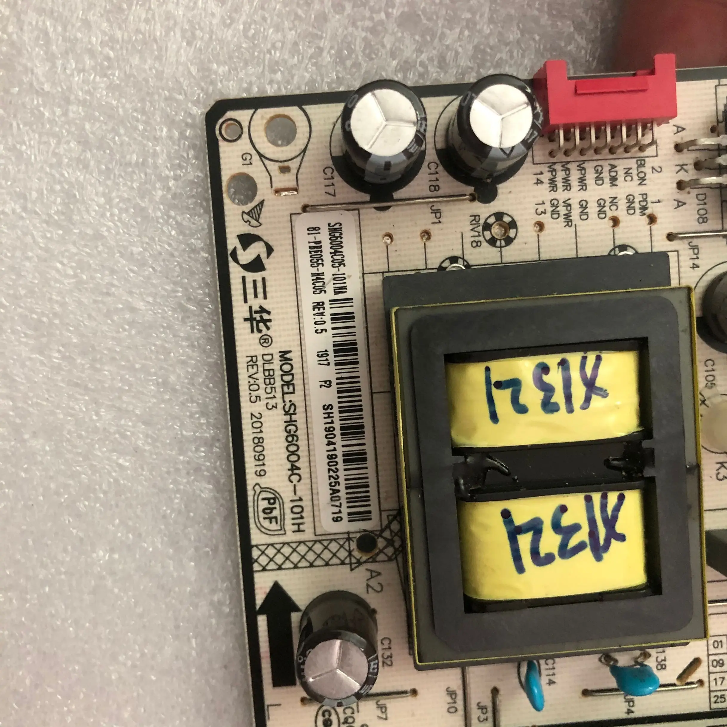 Оригинальный SHG6004C-101H ЖК-Дисплей ТВ Источника Питания Доска.