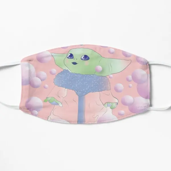 

Pink Bubble Gum Whimsical Blue Watercolo Printing Face Mask Cosplay Pattern Washable Cotton Sport Anti Dust Mouth Breath