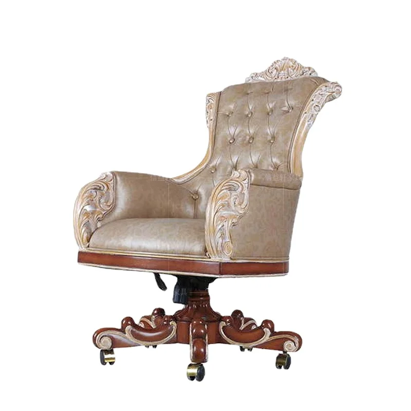 

Итальянское французское искусственное деревянное резное офисное кресло, вилла, спальни, стул для книг на заказ