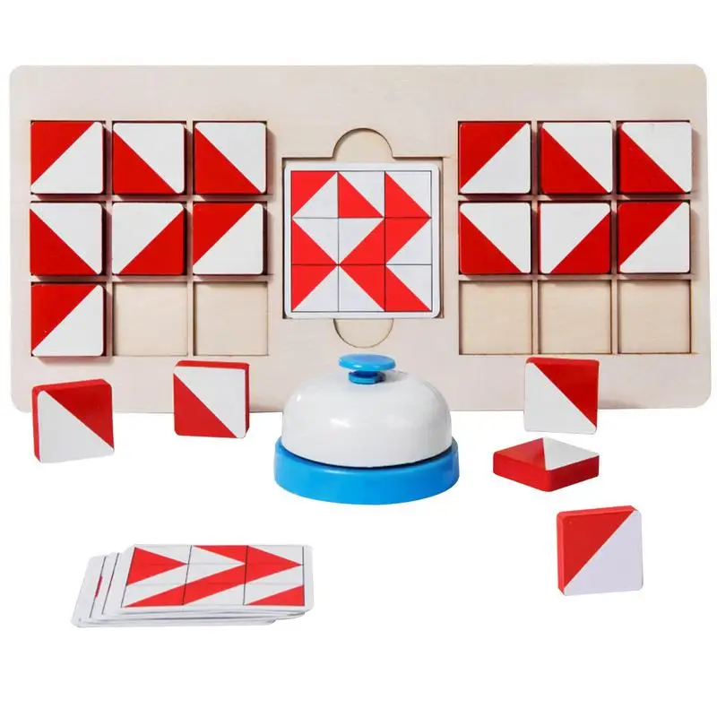 

Wooden Puzzles For Toddlers Brain Teasers Toy Tangram Jigsaw Intelligence Colorful 3D Blocks Game Creative Puzzle Focus Toys For