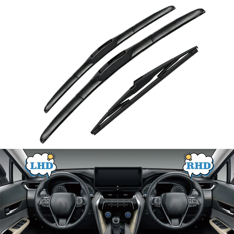 

Для Toyota RAV4 XA50 2019-2023 щетки стеклоочистителя переднего и заднего стекла, резак для стеклоочистителя, запасные щетки RAV 4 50, аксессуары 2022