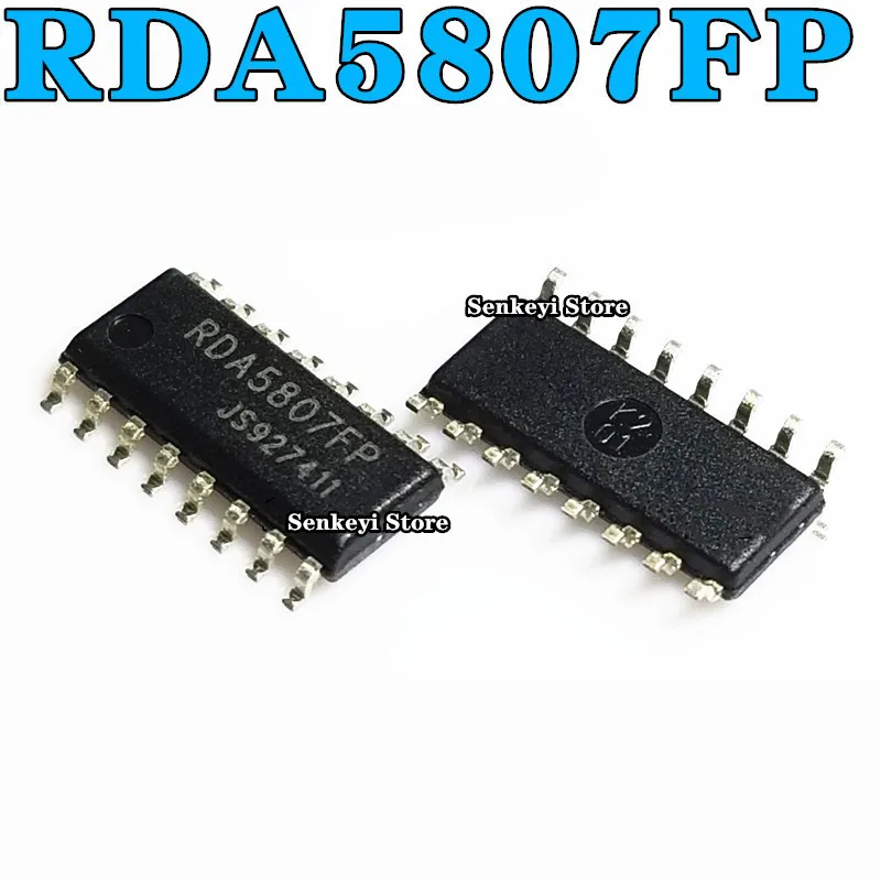 Новый оригинальный микросхемный FM-стерео радиочип RDA5807FP в корпусе SOP16