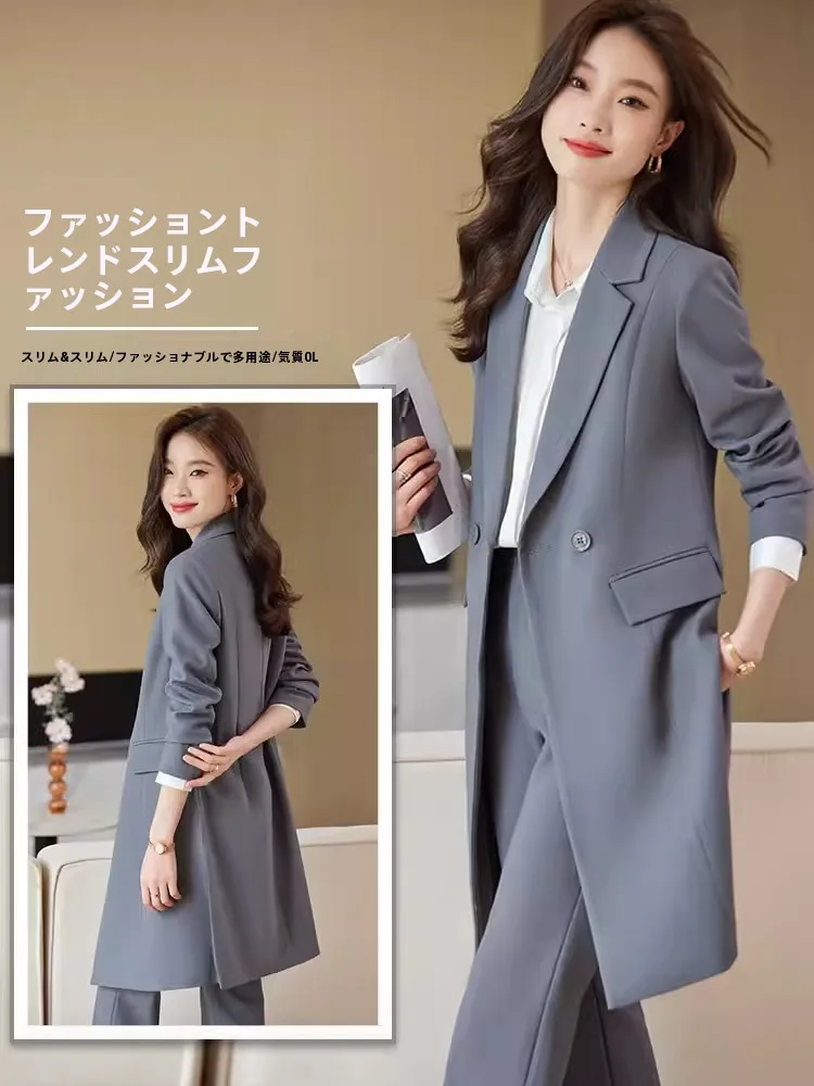 Тренч женский новинка 2024 модный драпированный серый свободный костюм средней