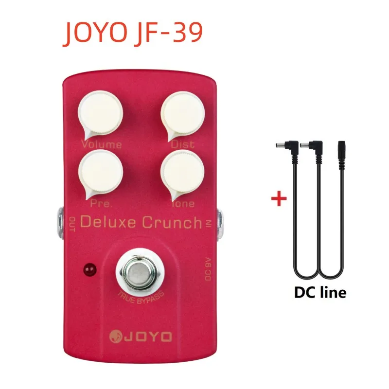 

JOYO JF-39 DELUXE CRUNCH Distortion Pedal Present Modern High-gain Amps or Vintage Tube Distortion Sound Electric Guitar Pedal