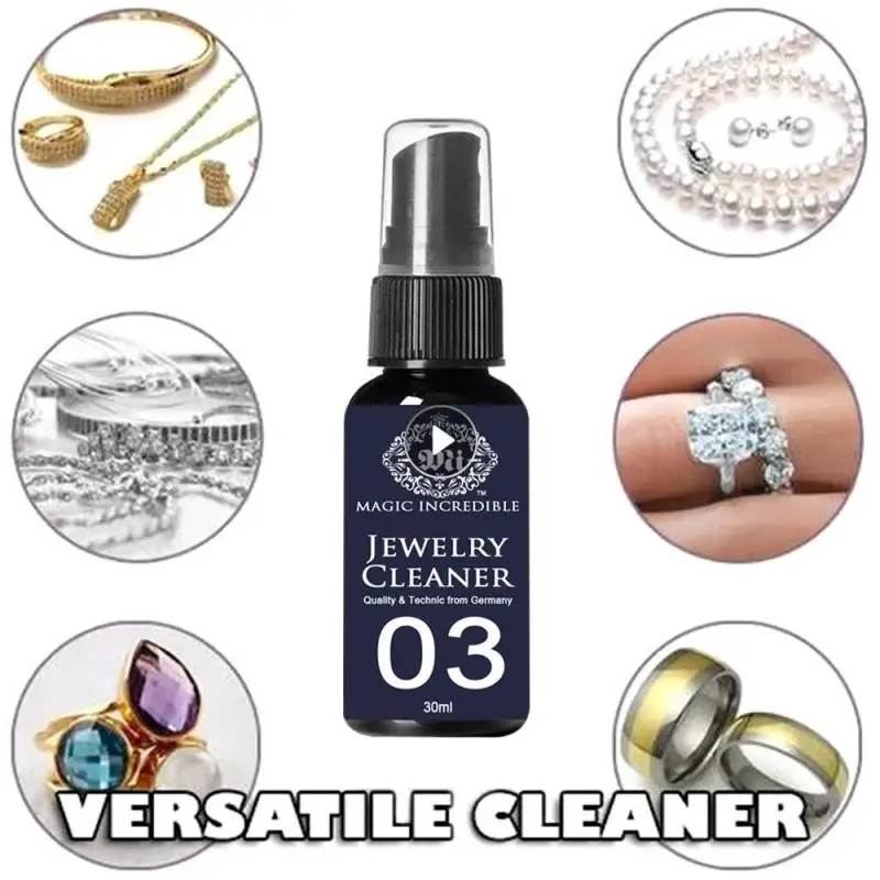

Jewelry Cleaner Watch Spray Versatile Rust Remover Anti Tarnish Protection 30ml Rings Diamond Rust Detergent Anti Tarnish Spray