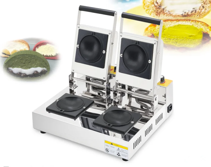 Машина для приготовления мороженого и гамбургеров с двумя головками пресс