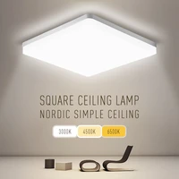 square plafond light nordic minimalist white led ceiling lights18w24w36w48w for kitchen living room bedroom indoor lighting