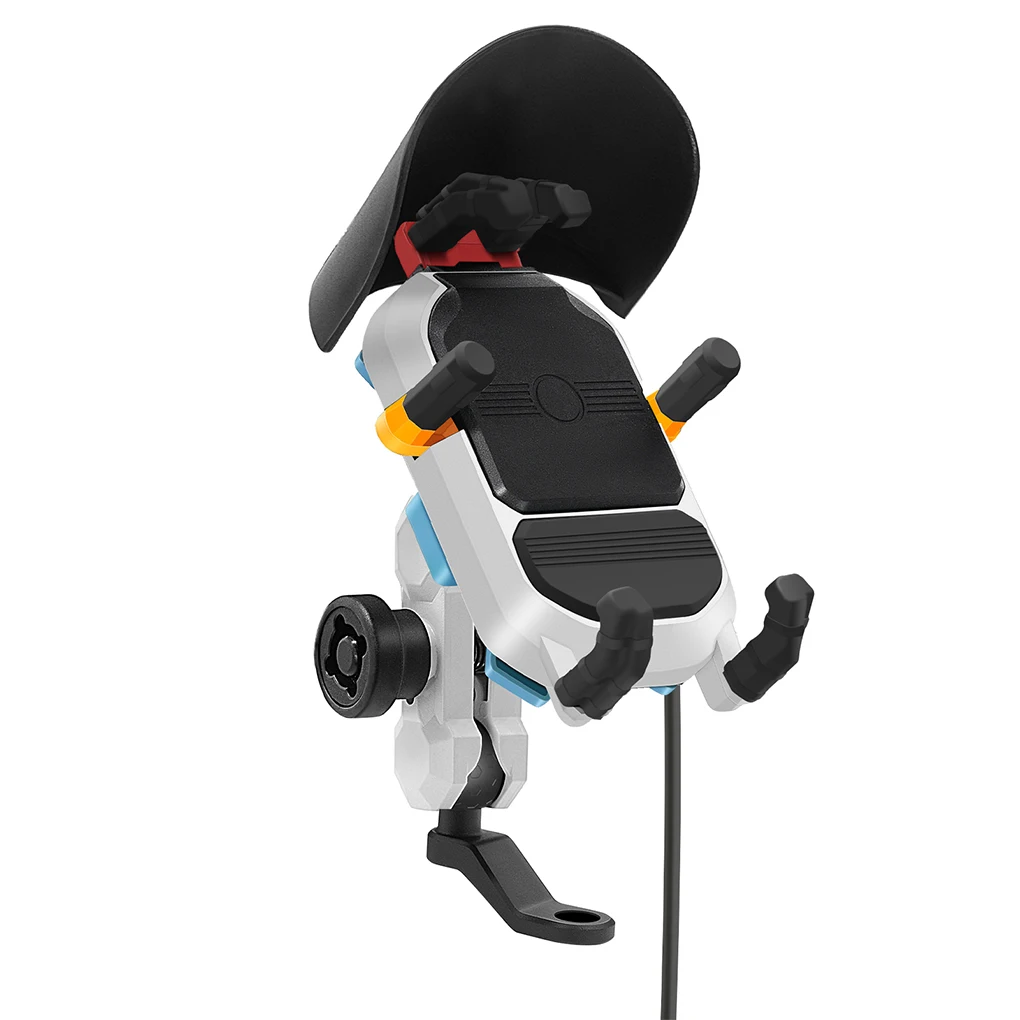 

Подставка для телефона для мотоцикла с беспроводным зарядным устройством-эффективная зарядка в любом месте, сильная совместимость, модель винта M10