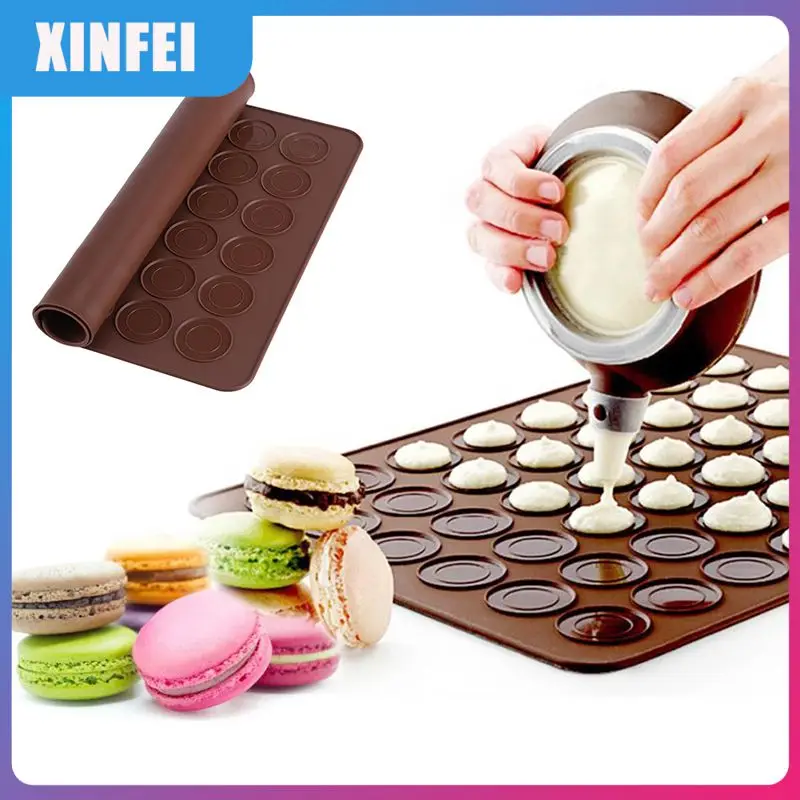 

Macaron Cake Pad Bakeware Pastry Baking Tools ZXH 30/48 Holes Silicone Mat For Oven Macaron Silicone Baking Mat Non-Stick Baking