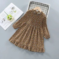 girls baby dress childrens clothing spring and autumn childrens floral cotton long sleeve princess dress