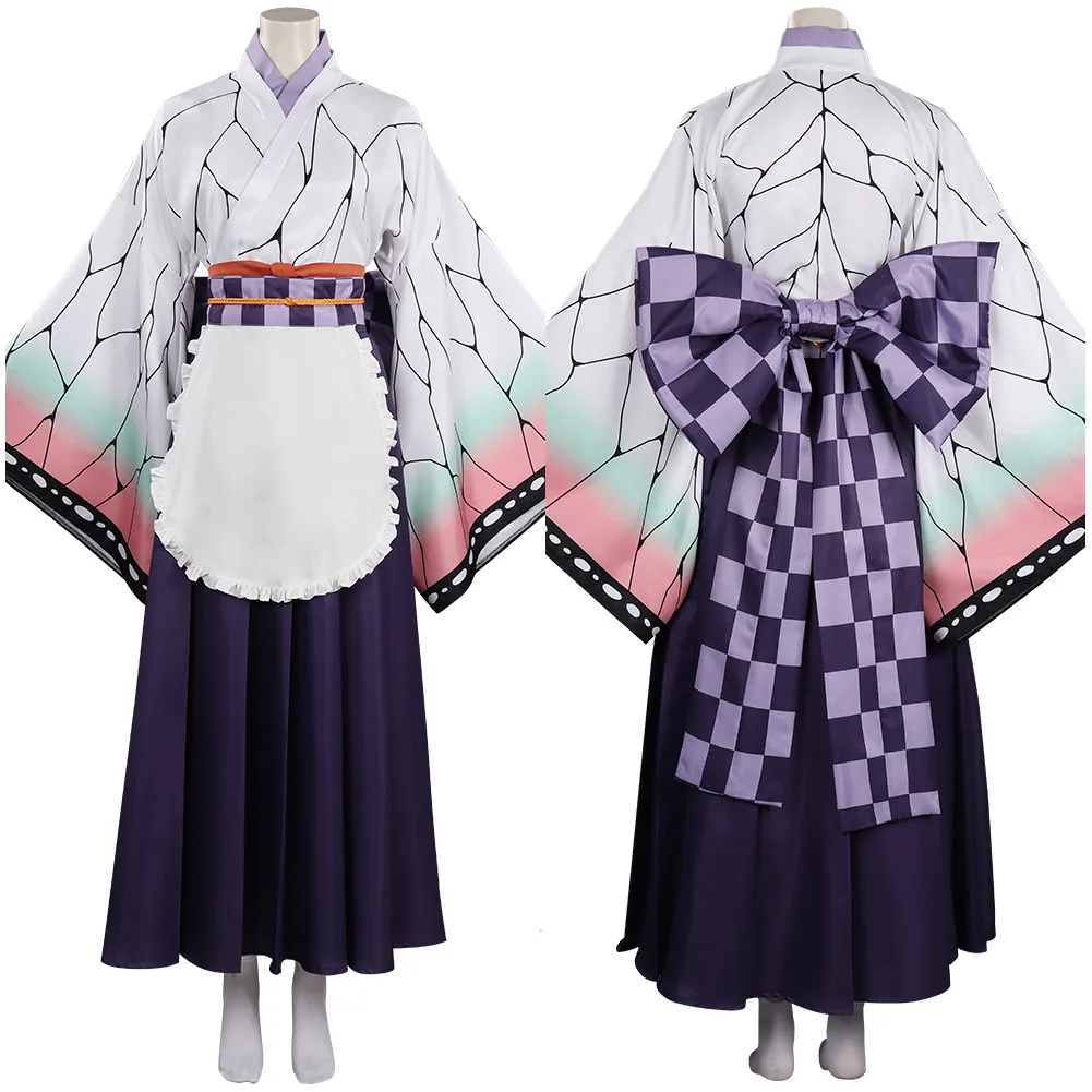 

Demon Slayer Kochou Shinobu Cosplay Costume Maid Dress Outfits Halloween Carnival Suit