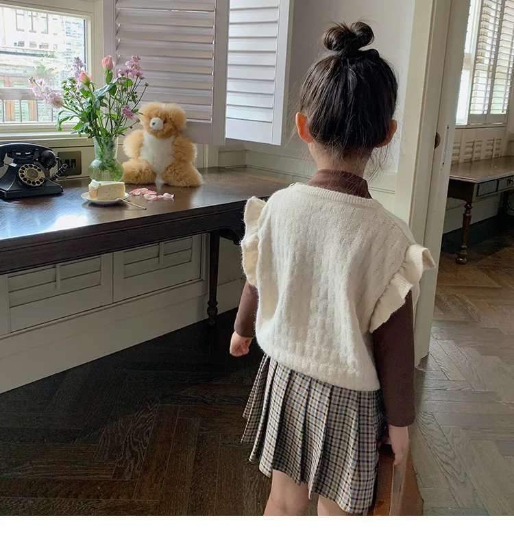 RiniKinda 2022 New Arrival Girls Fashion Suit Solid T-Shirt Skirts 3 Piece Suit Clothing Set Kids Clothes Vacation Outfits