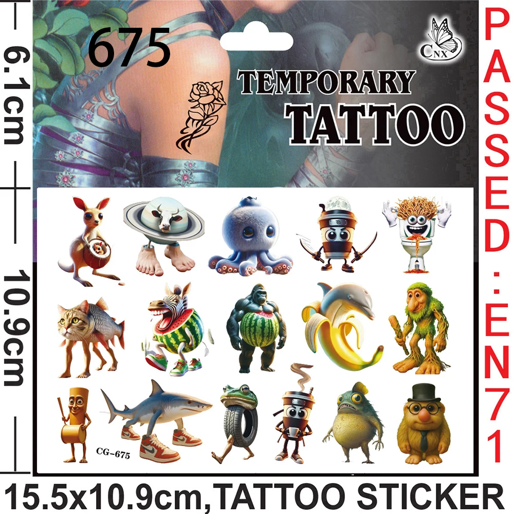 

Набор наклеек MINISO Brainrot