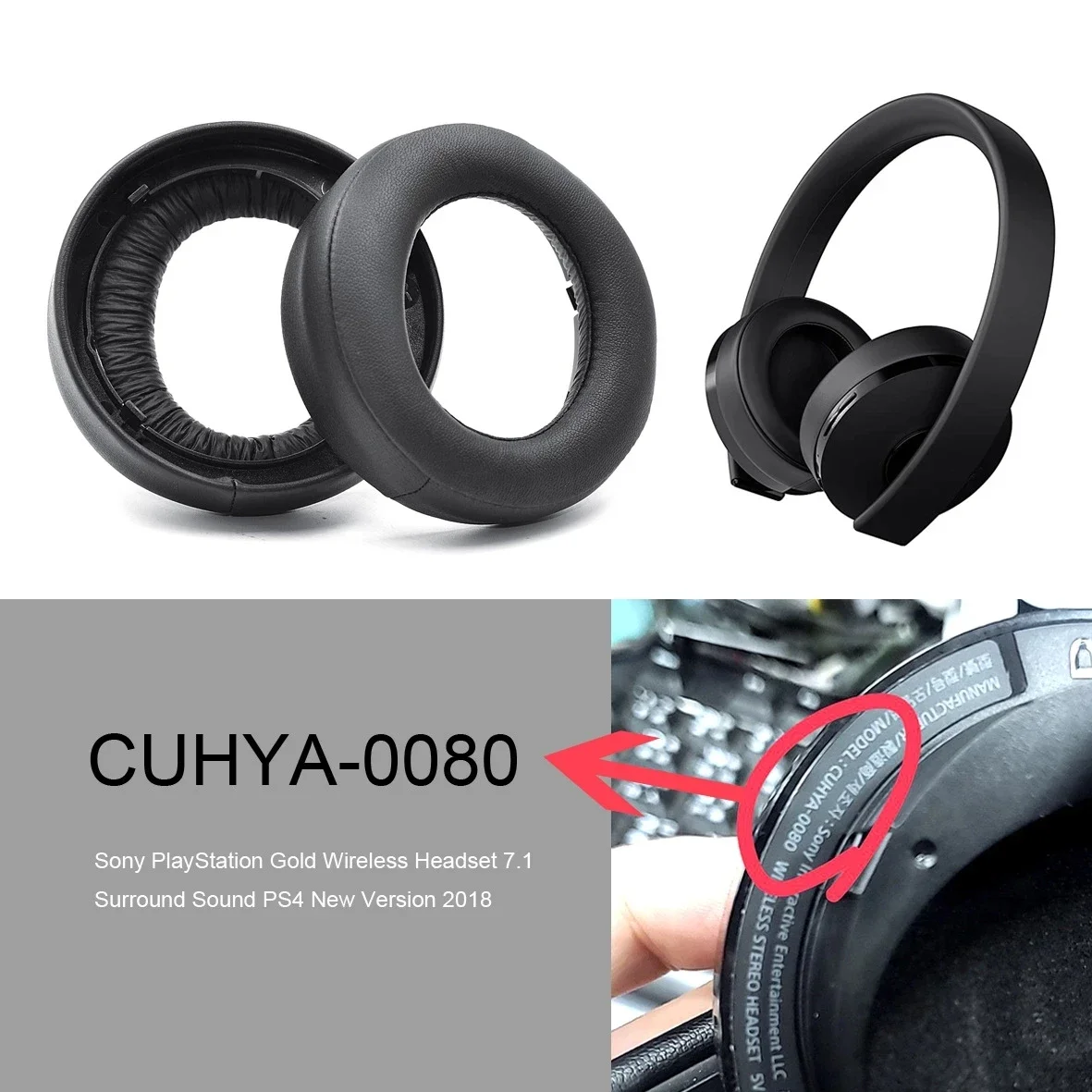 Сменные амбушюры для наушников CUHYA-0080 черные