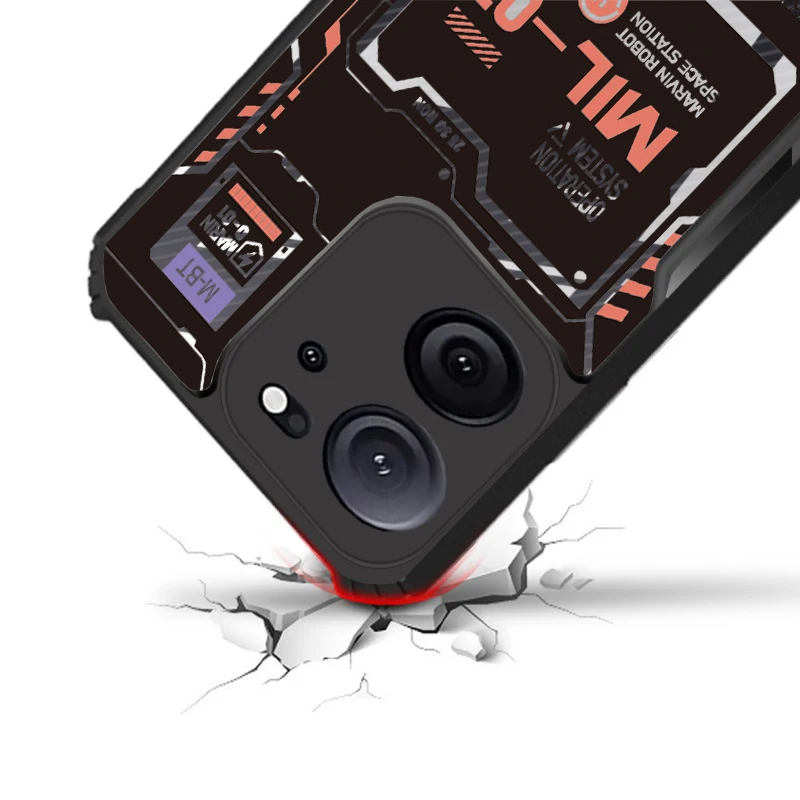 Для Xiaomi 14T Pro 13T 12T 11T 10T Lite 9T Прозрачный чехол для предотвращения падения с узором No