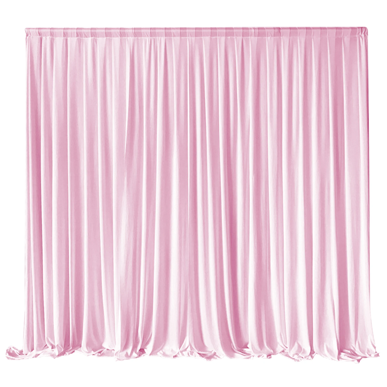 

For Stage Detachable Birthday Backdrop Curtain Photography Props With Swag Wedding Decor Ice Silk Bridal Shower Multifunctional