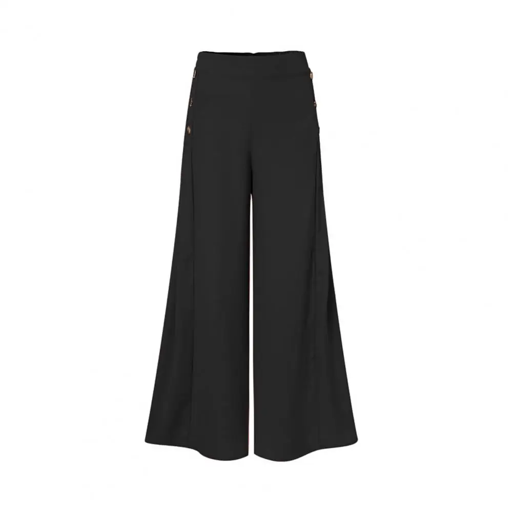 

2022 Wide Leg Pant Capris Ladies High Waist Pantalon Oversized Women Spring Casual Pants Solid Suits Trouser