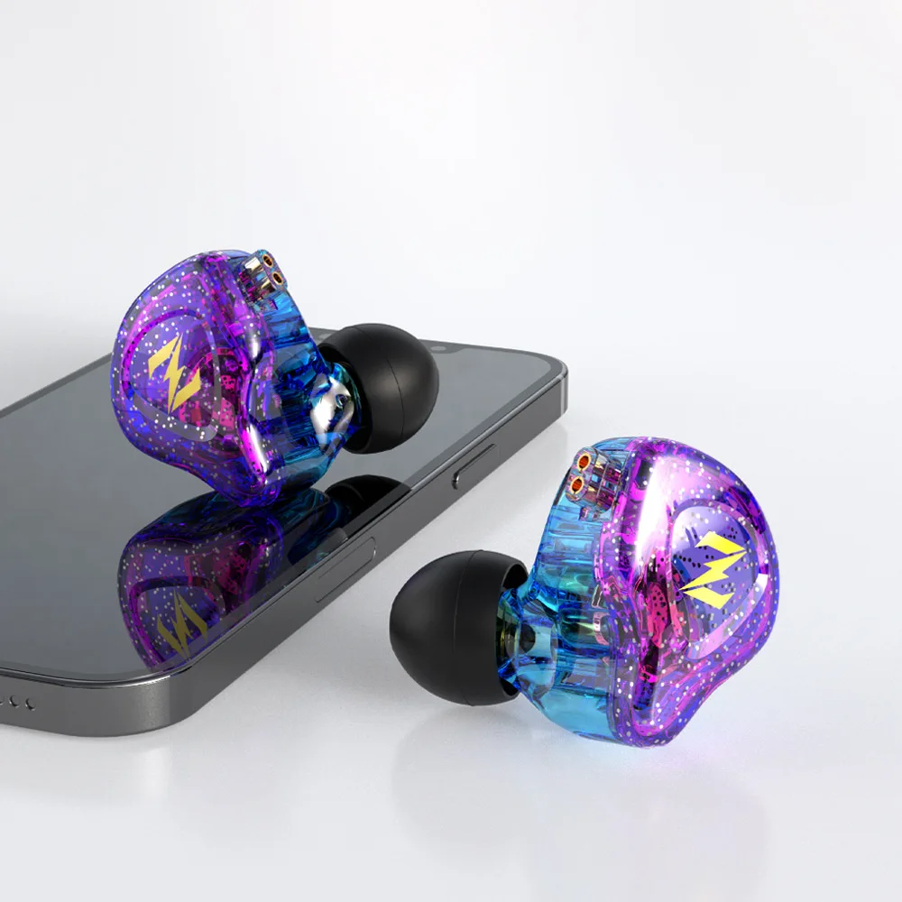 

QKZ NUNE ZAX подключаемые 1DD динамические наушники HIFI басовые наушники-вкладыши Спортивная шумоподавляющая гарнитура ZAX с микрофоном