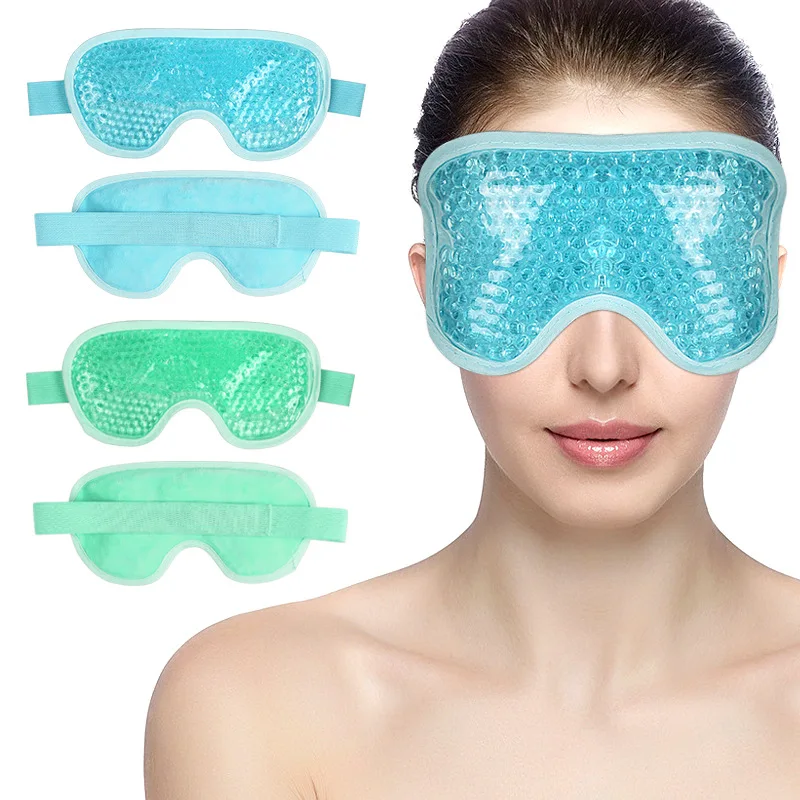 Охлаждающая маска для глаз. Компрессионная маска для сна. Маски с охлаждающим эффектом