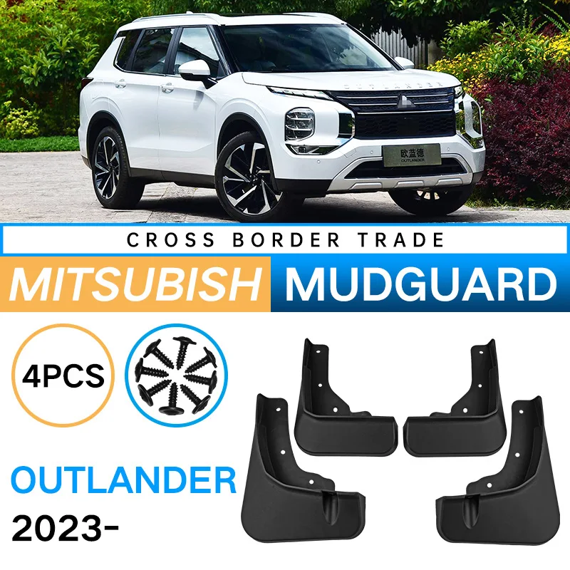 

MIHAYO Mudguards For Mitsubishi Outlander 2023 Mudflaps Splash Guard Mud Flap Front Rear Wheels Fender Car Accessories 4PCS