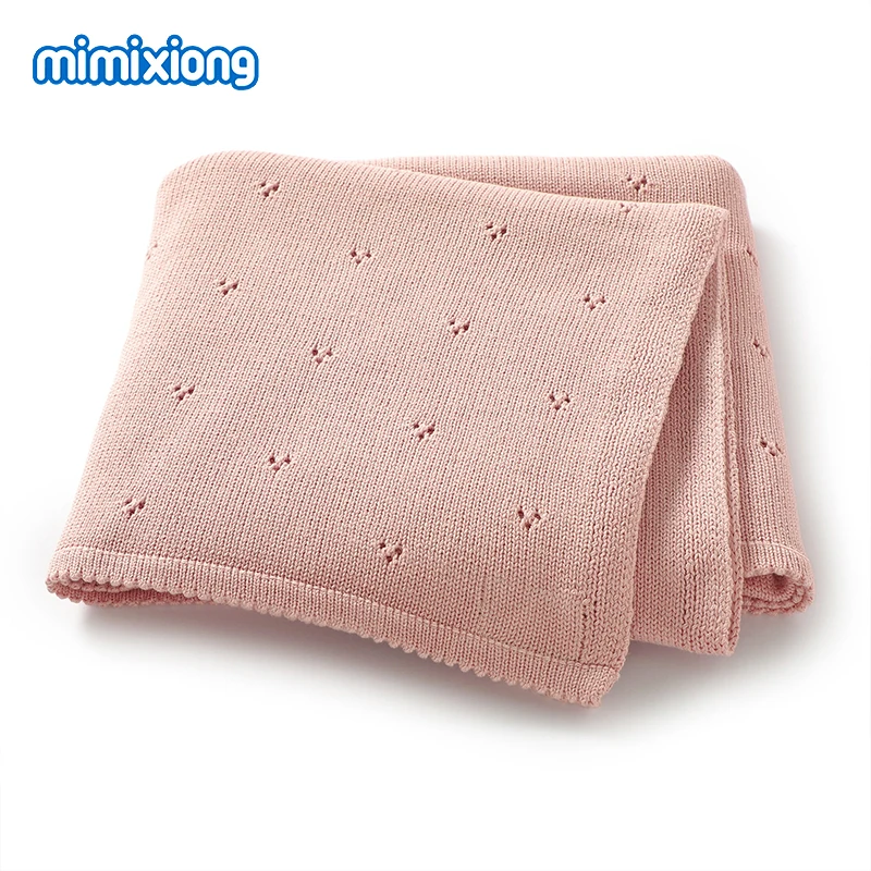 

All Seasons Baby Blankets Newborn Boys Girls Cotton Month Swaddle Wrap Crib Cuddle for Stroller Bedding 100*80cm Infant Cellular