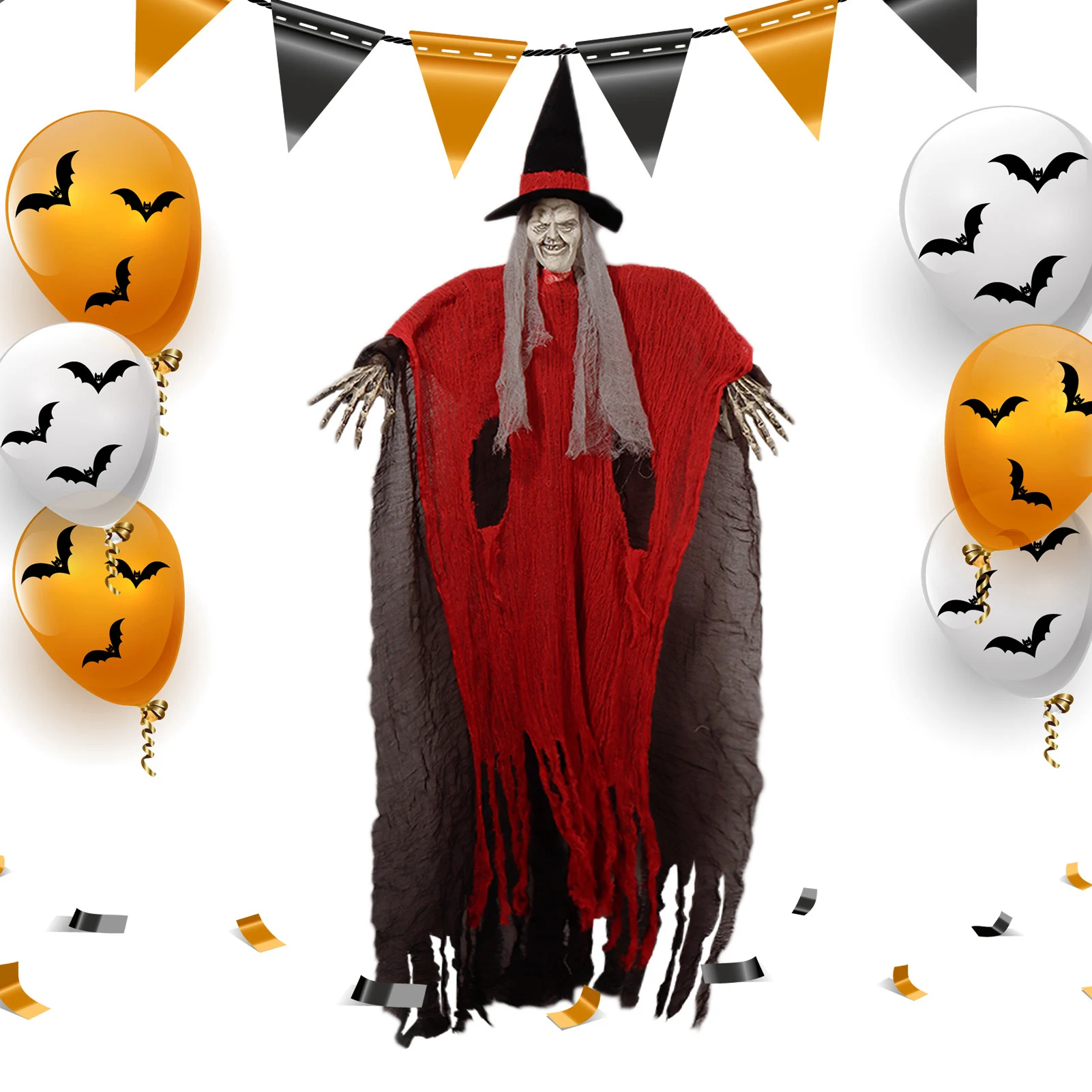 

Привидение на Хэллоуин, светящийся призрак, ведьма, мягкий удобный страшный внешний вид, реквизит для вечеринки, светящийся призрак, ведьма,...