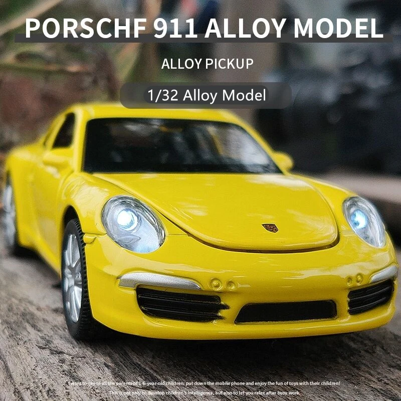 

1:32 Porsches 911 Coupe Alloy Sports Car Model Diecast & Toy Vehicles Metal Car Model Collection Simulation Childrens Toys Gift