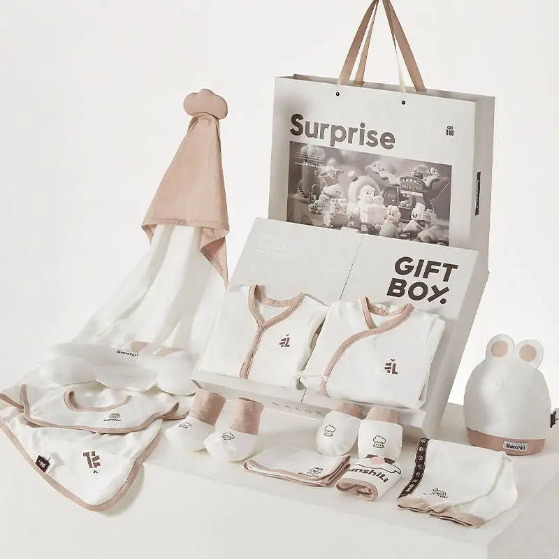 BANSHILI комплект для новорожденных девочек и мальчиков 100% хлопок детская