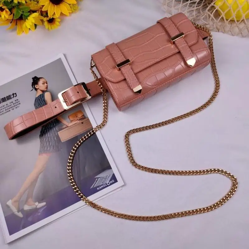 

Female Purse Leather Waist Belt Bag Women's Waist Pack Serpentine Belt Female Purs Pack Phone Pouch Casual Shoulder Packs