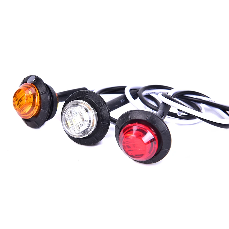 

1PC 12v Trailer Truck Clearance Led Side Marker Turn Signal Indicator Light #1