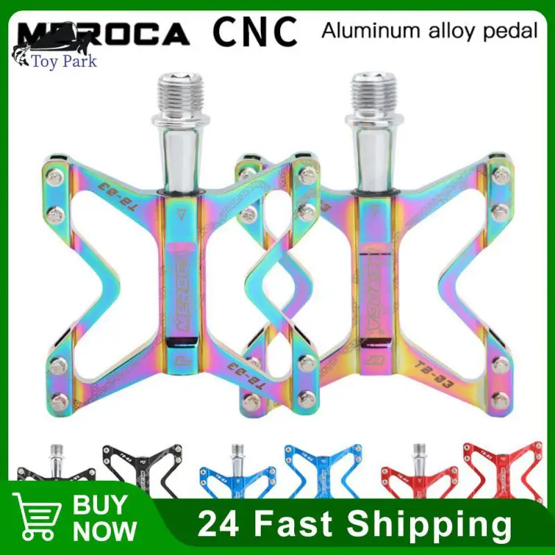 

MEROCA Cycling Bike Bicycle Pedals Ultralight Seal Bearings Nylon Molybdenum Pedals Durable Widen Area Bike MTB Bicycle Part