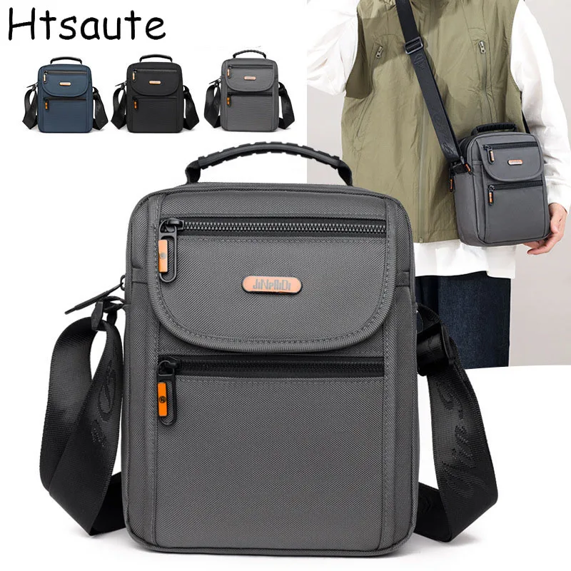 

Summer Outdoor Crossbody Bags For Men Shoulder Bags Male Messenger Bags Casual Man Handbags for Travel Casual Large Satchel Grey