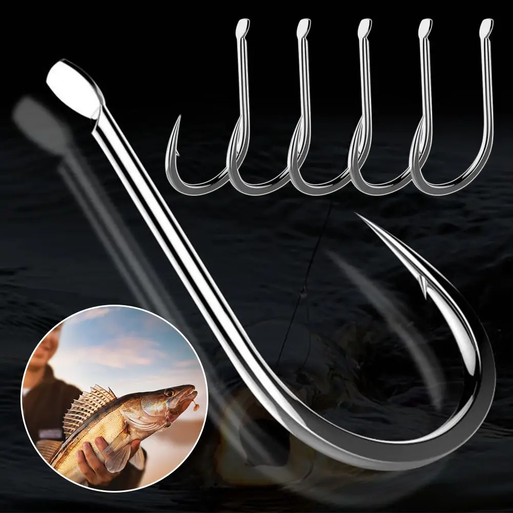 

500pcs Black Accessoies DIY Competitive Fishing Gear Barbed Fishing Supplies Fishing Hook