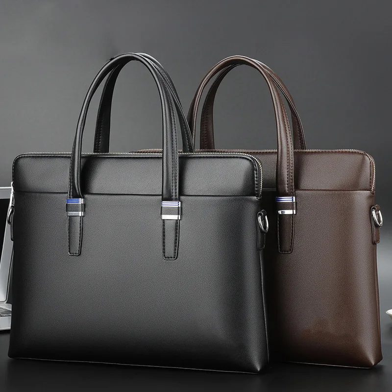 

Man 14 Bags For Inch Leather Office Bags Briefcases Travel Quality Men Laptop For Shoulder High Bag Handbags Business